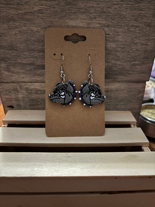 Bulldog Earrings