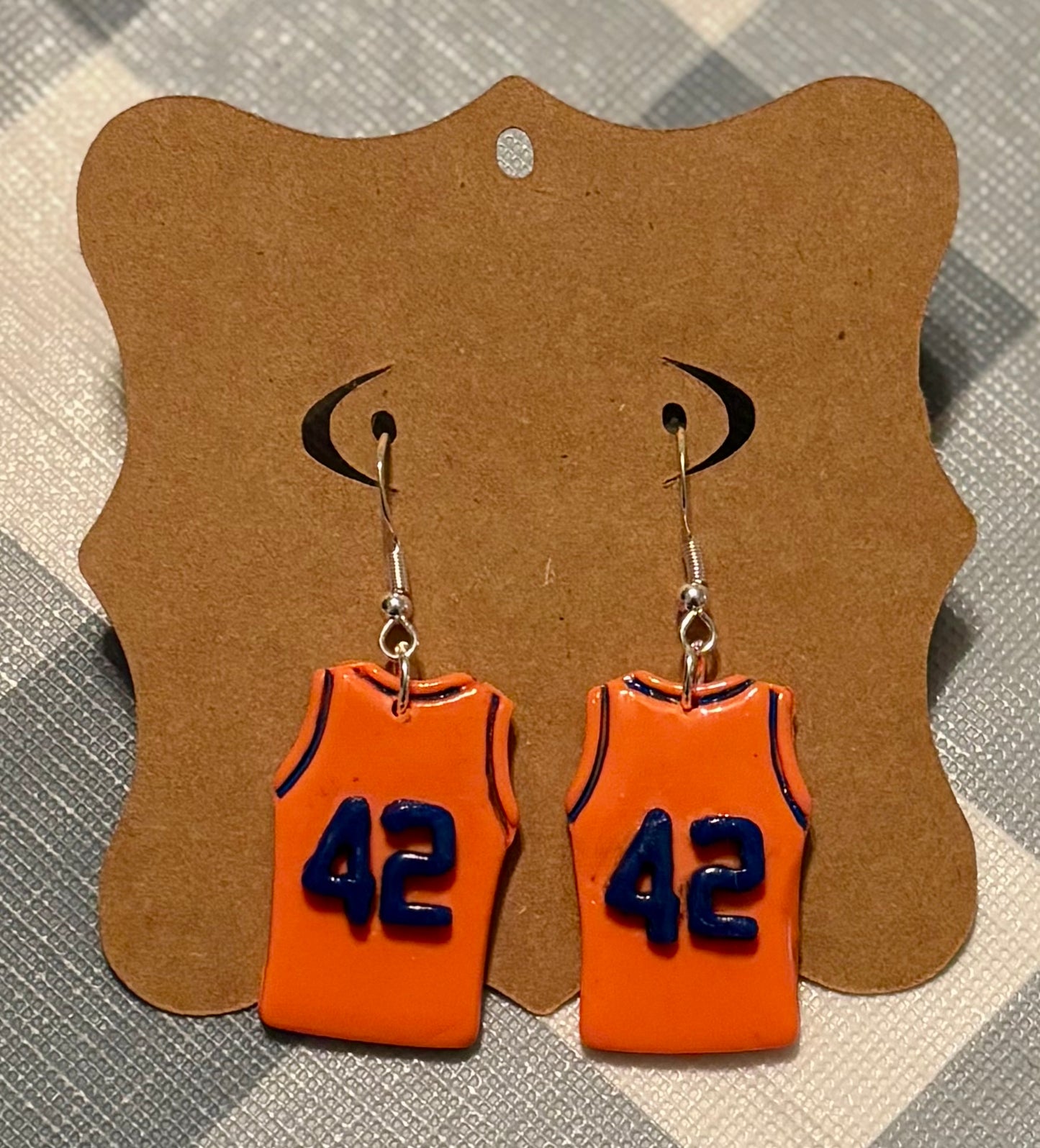 Personalized Basketball Jersey Earrings